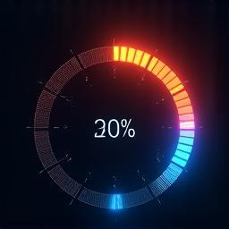 Animált kördiagram az aktuális áramfogyasztásról